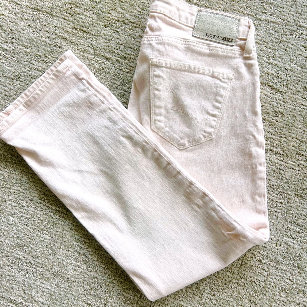 Big Star light pink Rikki low rise jeans